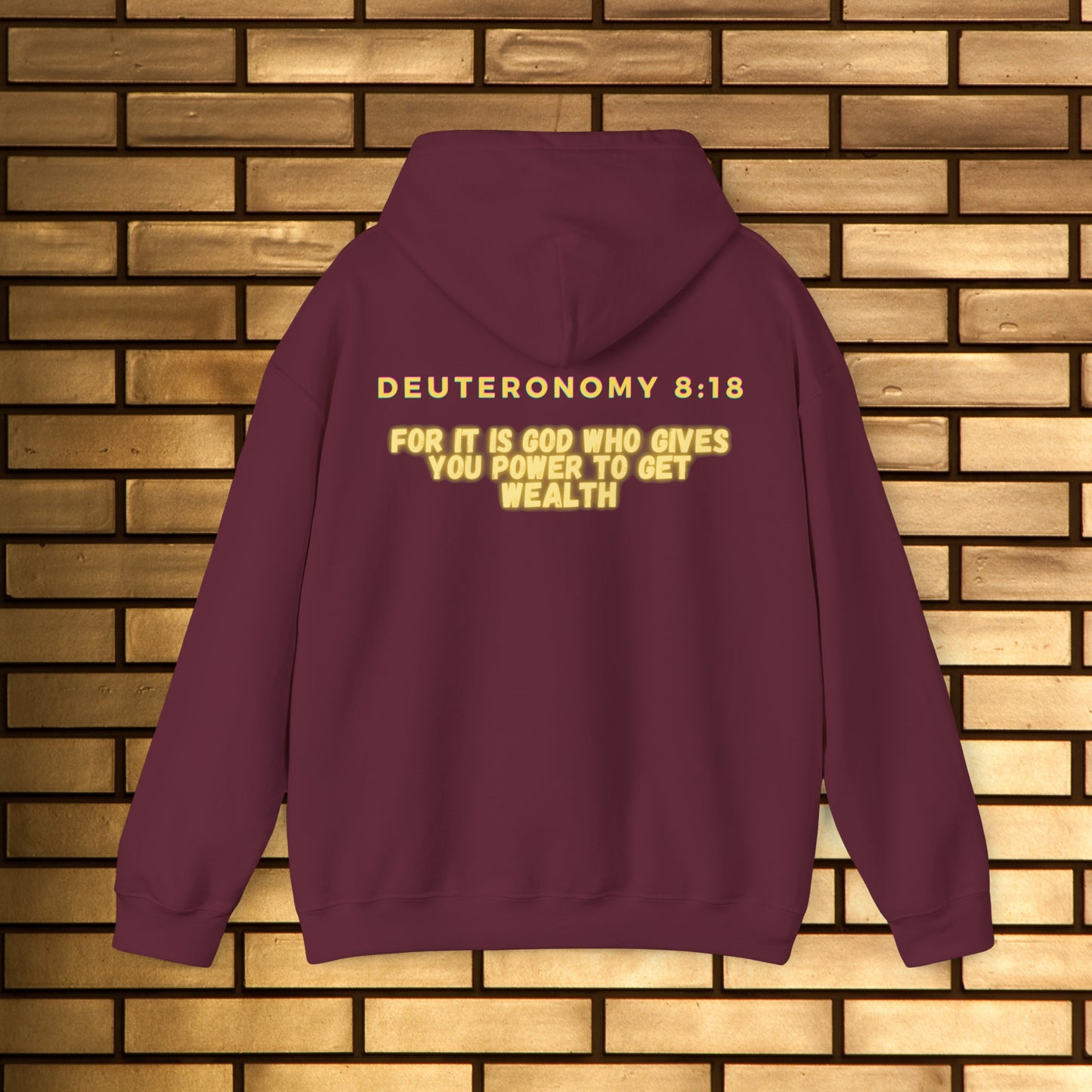 "Power to Get Wealth" Collection: Deuteronomy 8:18 Men's Heavy Blend™ Hoodie