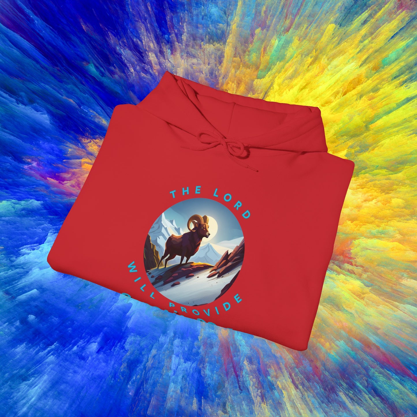 "Lord Provides" Collection: Genesis 22:14 Heavy Blend™ Hoodie Sweatshirt