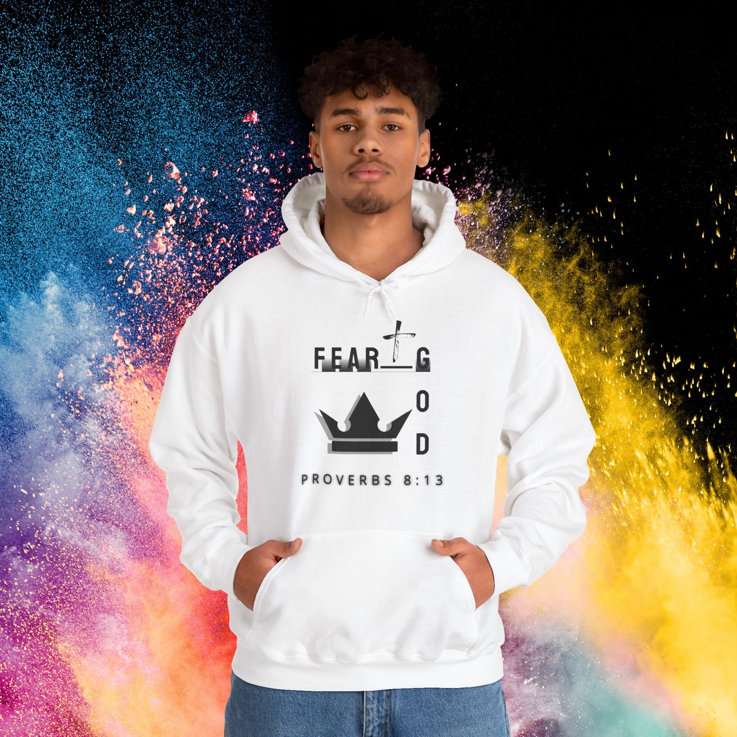 Fear God Hate Evil | Men Hoodie | Plain Vision Brand