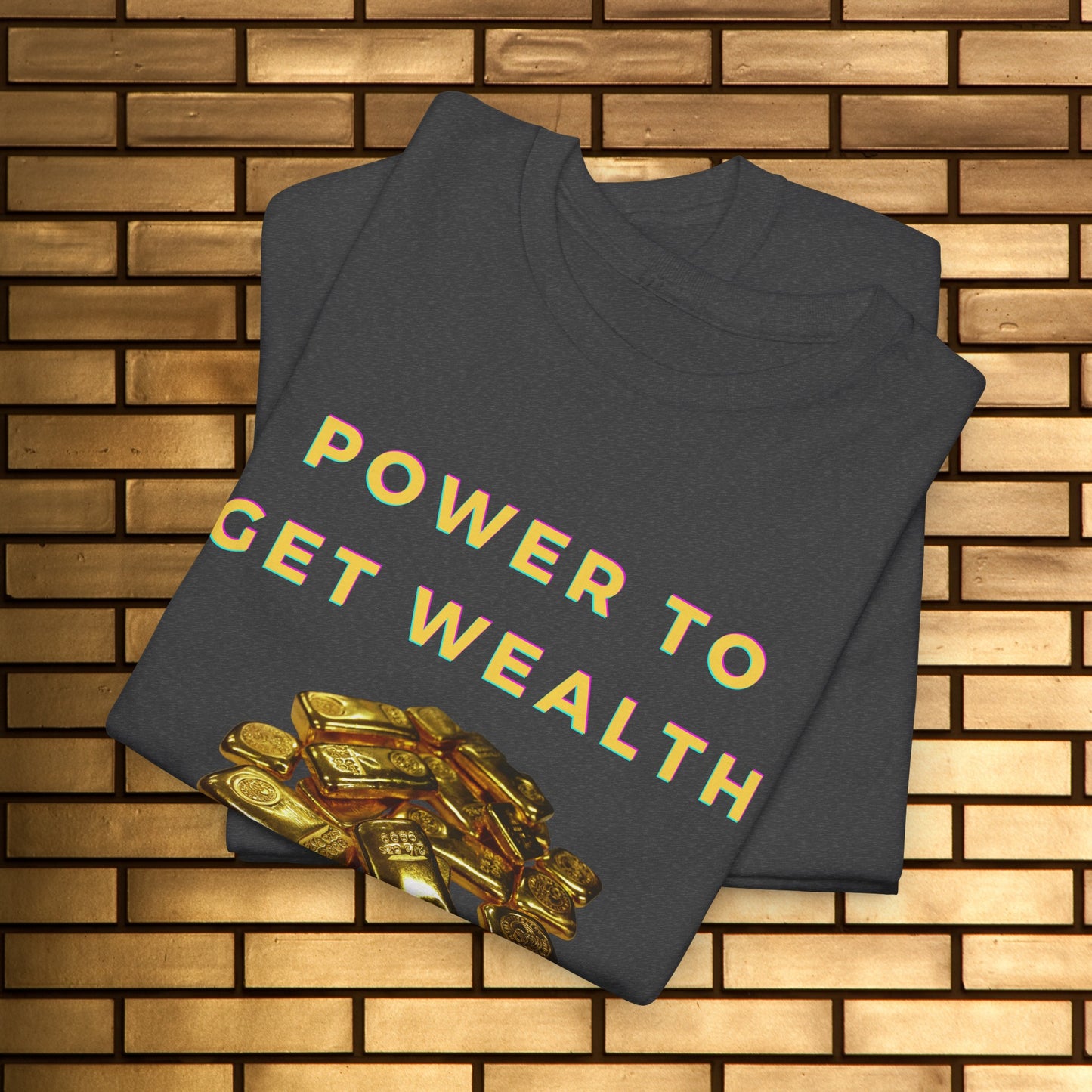 "Power to Get Wealth" Collection: Deuteronomy 8:18 Men's Heavy Cotton T-Shirt