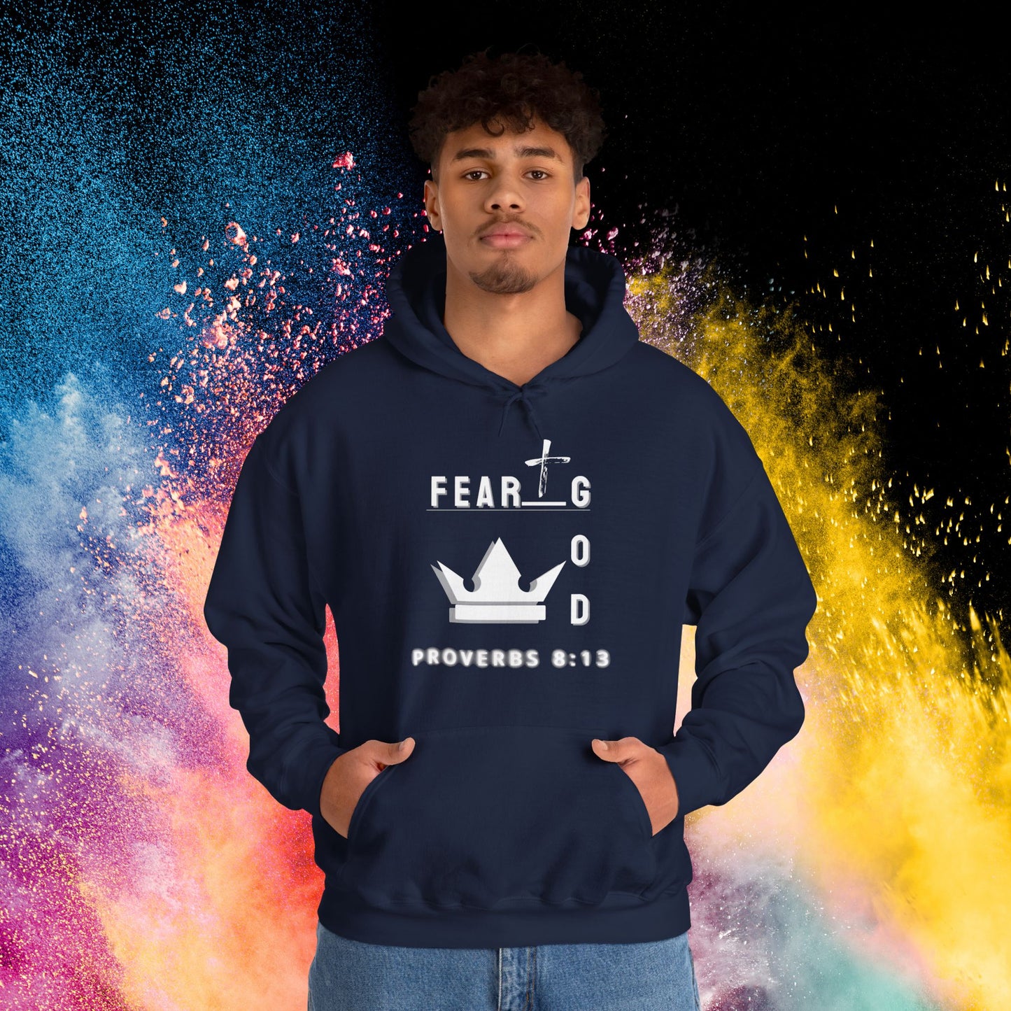 Fear God Hate Evil | Men Hoodie | Plain Vision Brand