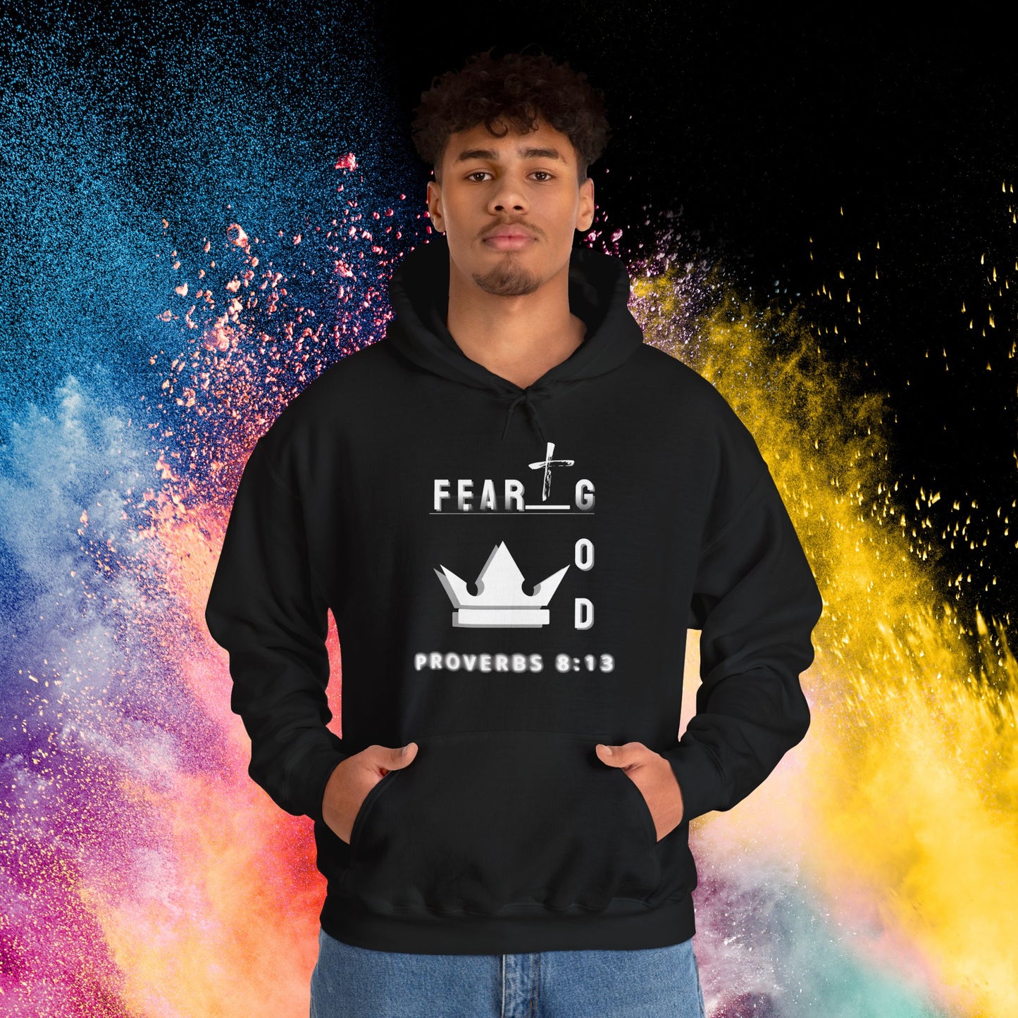 Fear God Hate Evil | Men Hoodie | Plain Vision Brand