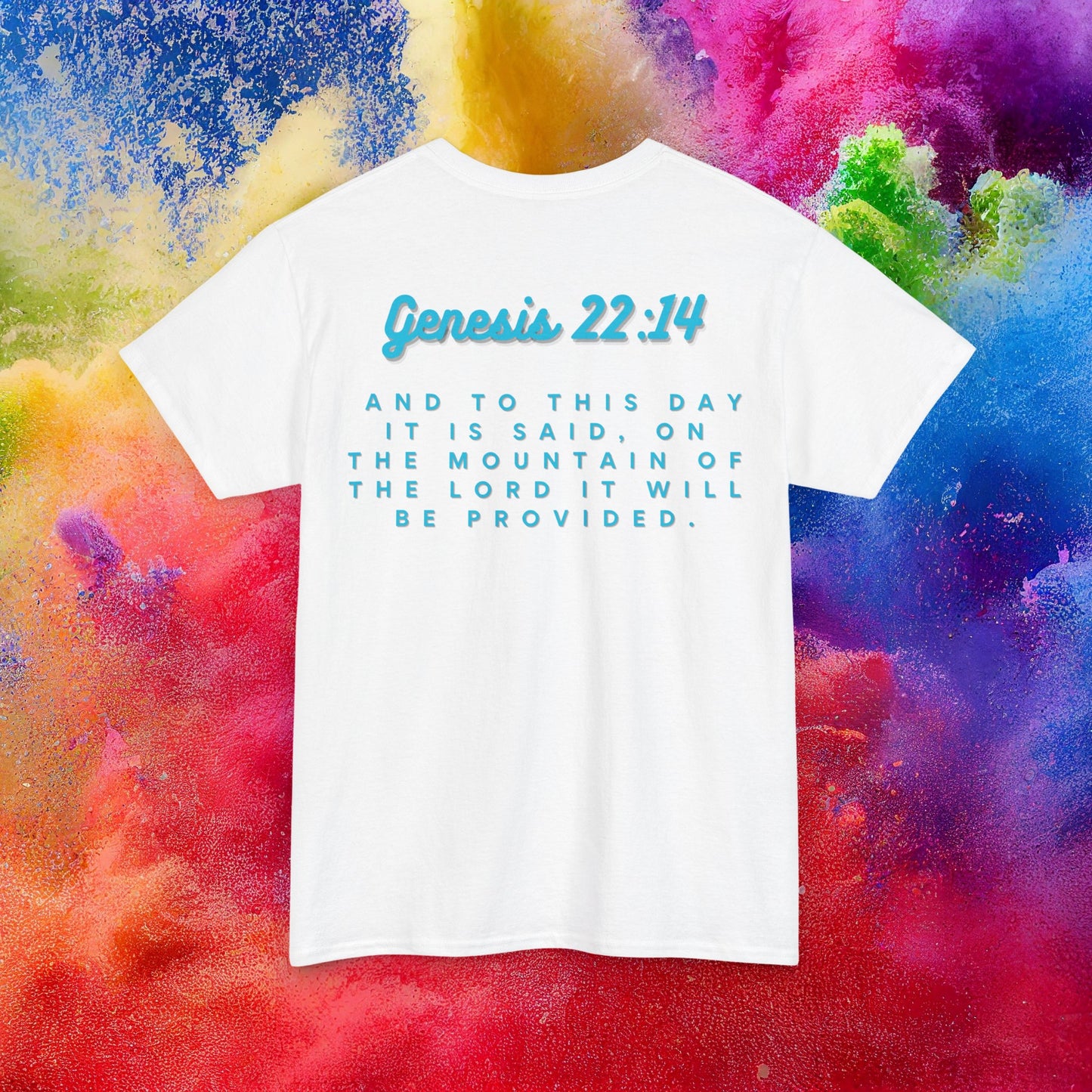 "Lord Provides" Collection: Genesis 22:14-Heavy Cotton T-Shirt