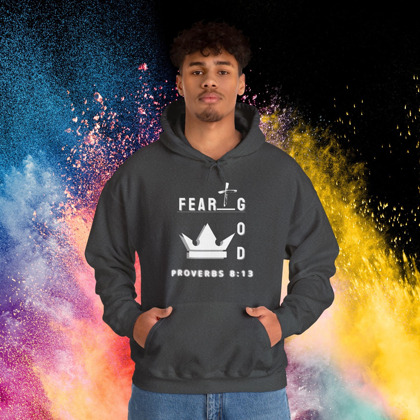 Fear God Hate Evil | Men Hoodie | Plain Vision Brand