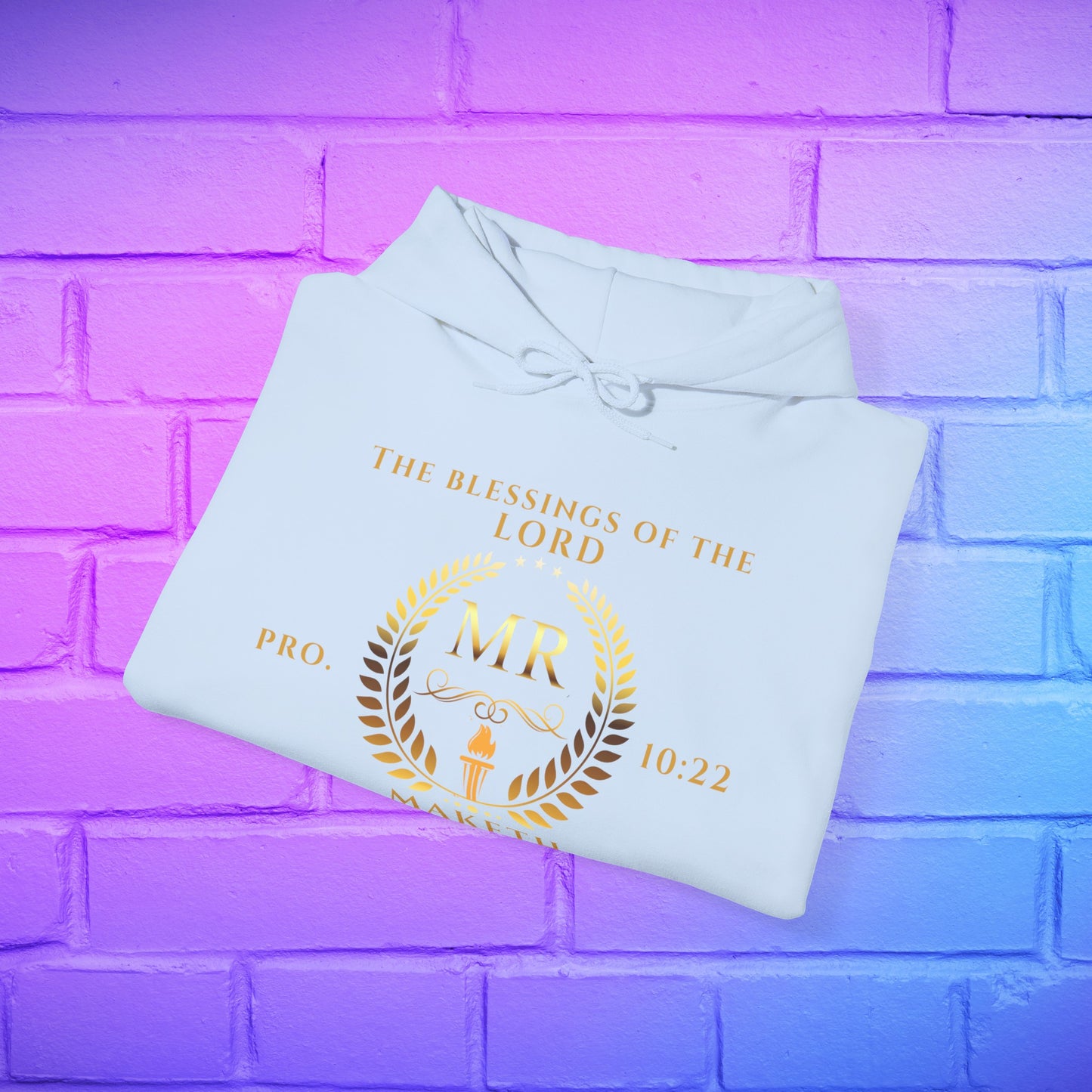 "Maketh Rich" Collection: Proverbs 10:22 Men's Heavy Blend™ Hoodie Sweatshirt