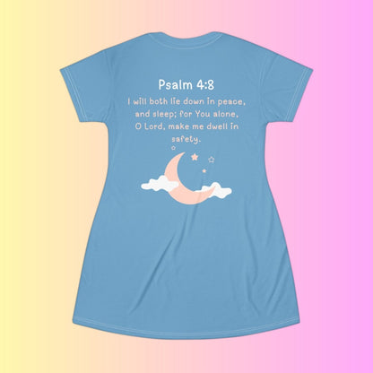 "Peace & Sleep" Collection: Psalms 4:8 Night Gown - Plain Vision Brand