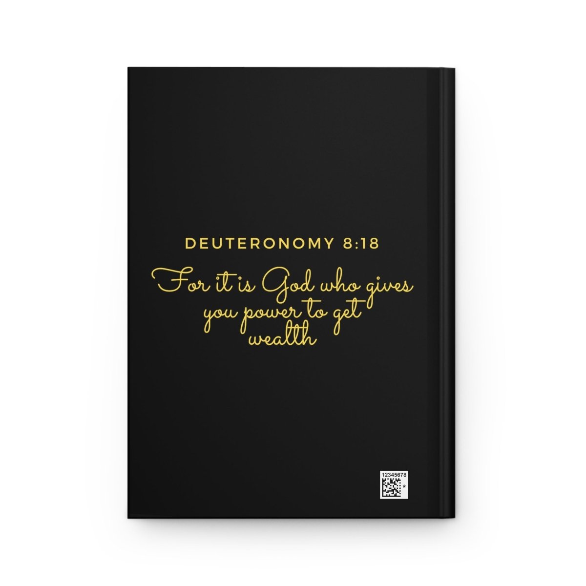 "Power to Get Wealth" Collection: Deuteronomy 8:18 Hardcover Journal Matte - Plain Vision Brand