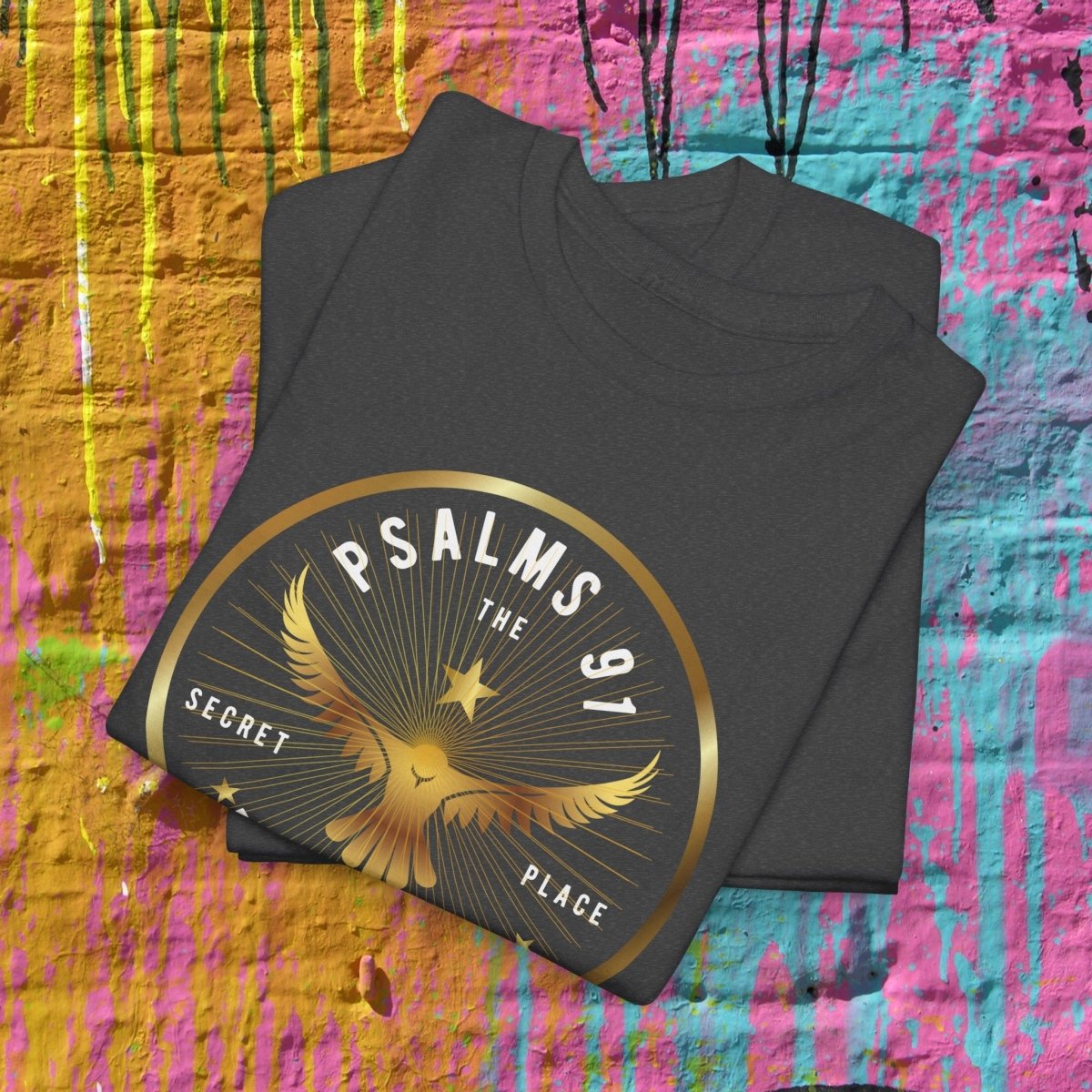 " Protection" Collection: Psalms 91:10 Heavy Cotton Tee - Plain Vision Brand