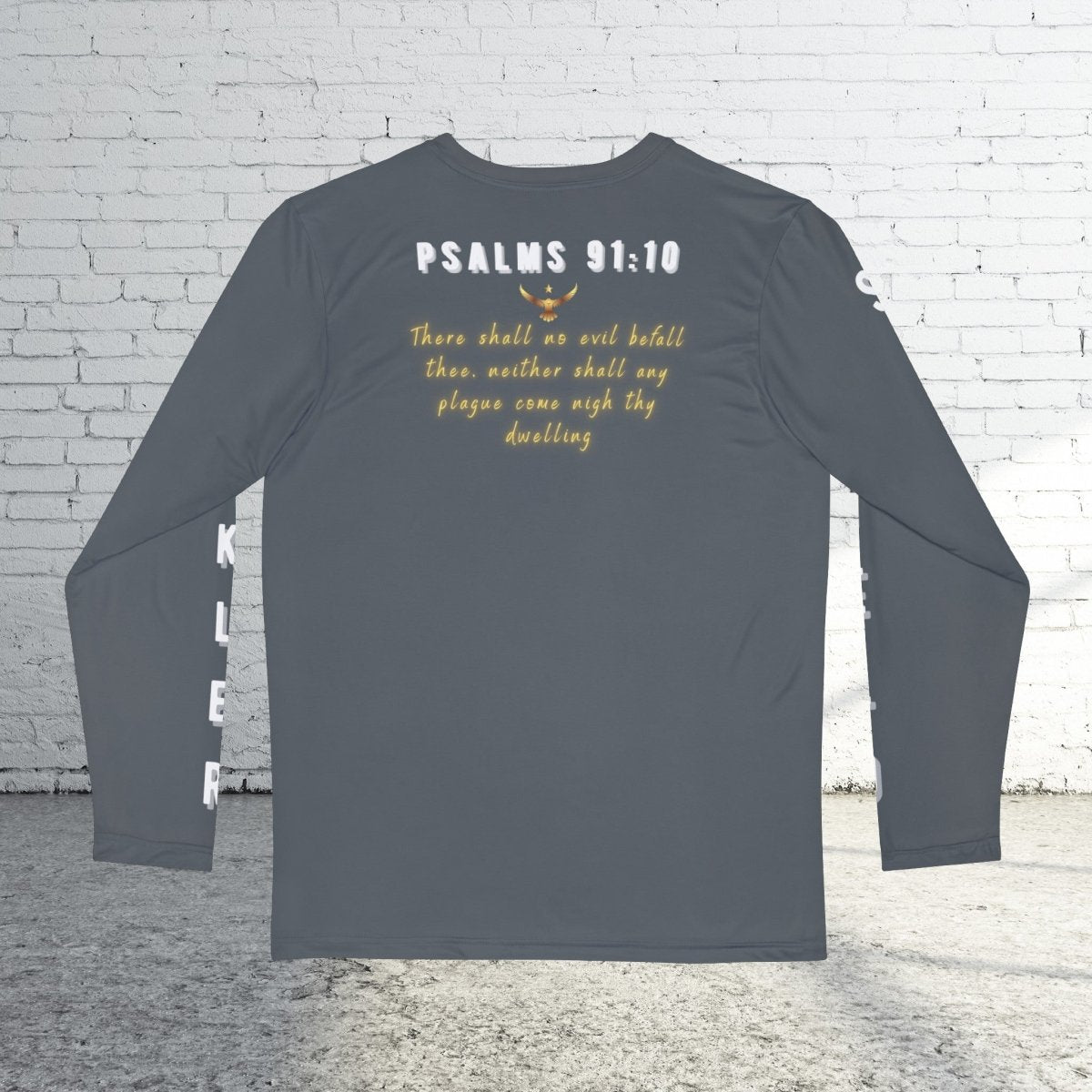 "Protection" Collection: Psalms 91:10 with Shield & Buckler | Long Sleeve Shirts - Plain Vision Brand